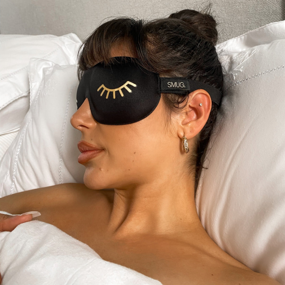 Contoured 3D Sleep Mask - Black Wink