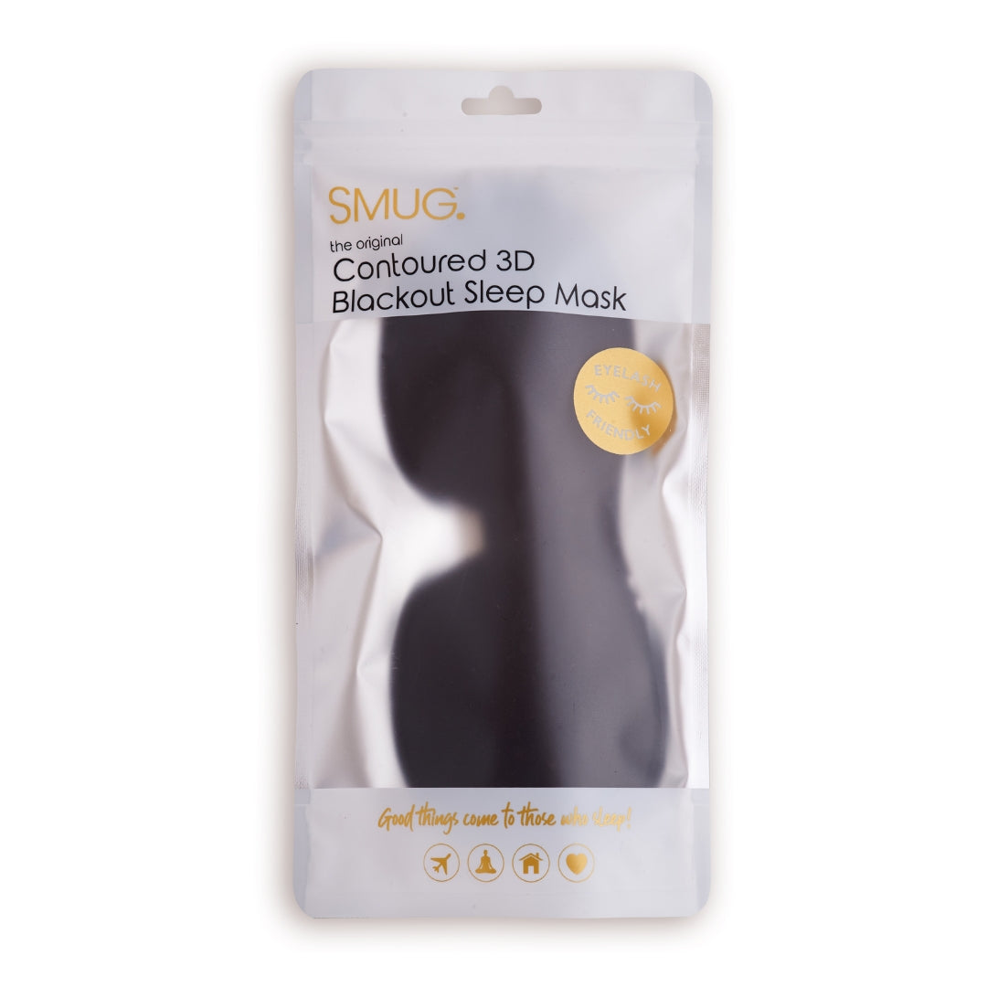 Contoured & Satin Sleep Mask 2 Pack & Wash Bag - 6 Prints