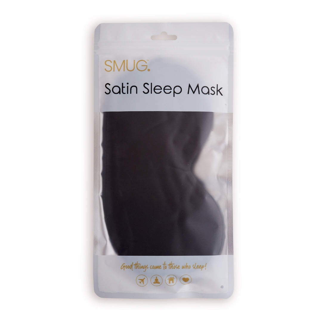 Contoured & Satin Sleep Mask 2 Pack & Wash Bag - 6 Prints