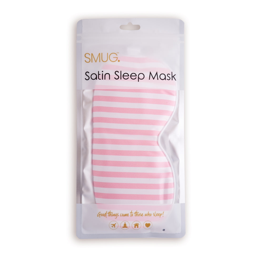 Contoured & Satin Sleep Mask 2 Pack & Bag Set - 4 Prints